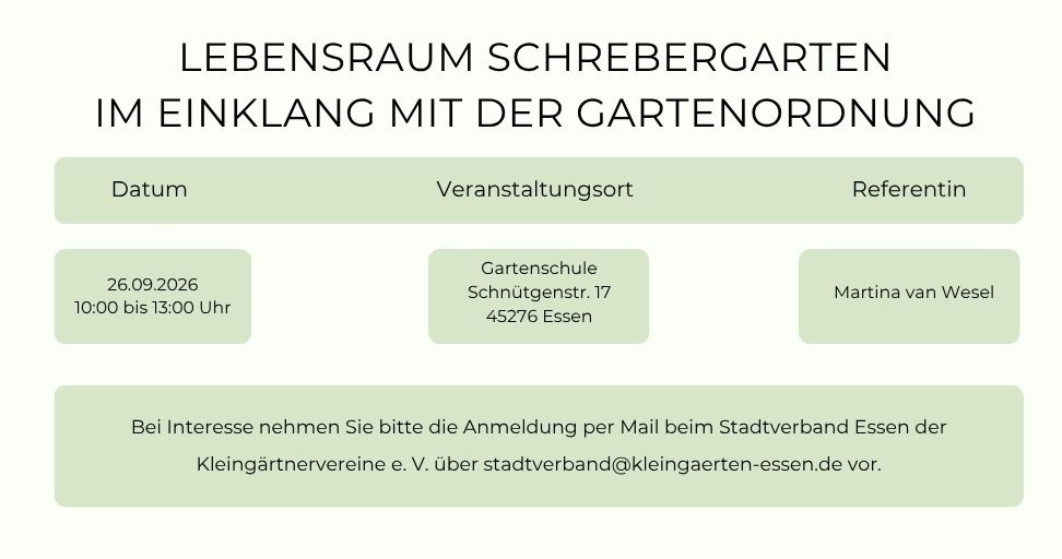 Lebensraum Schrebergarten